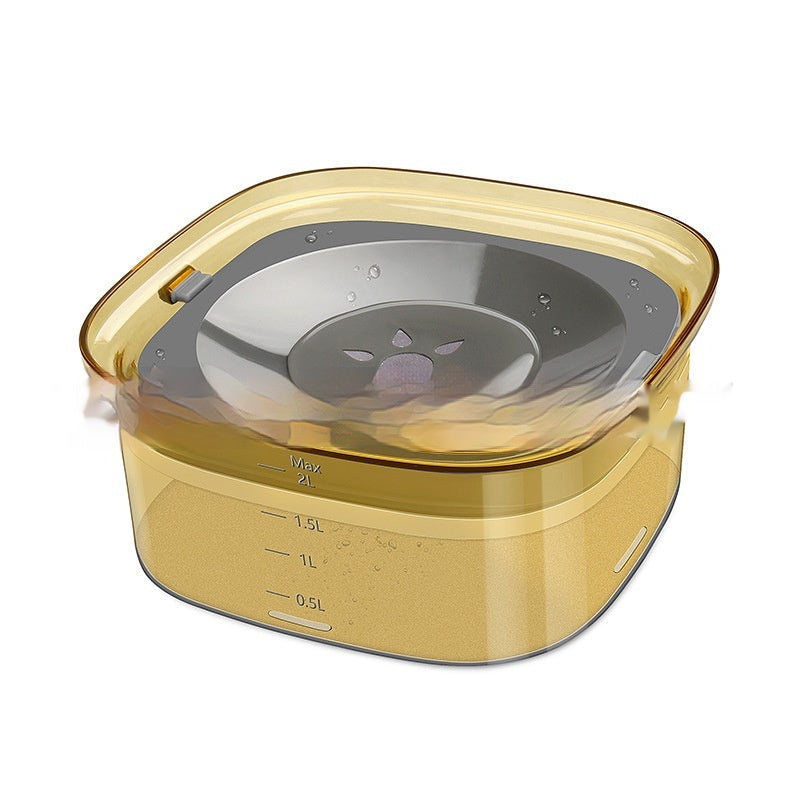 Large Spill-Proof Dog Water Bowl with Visible Water Level - Dogline Supply