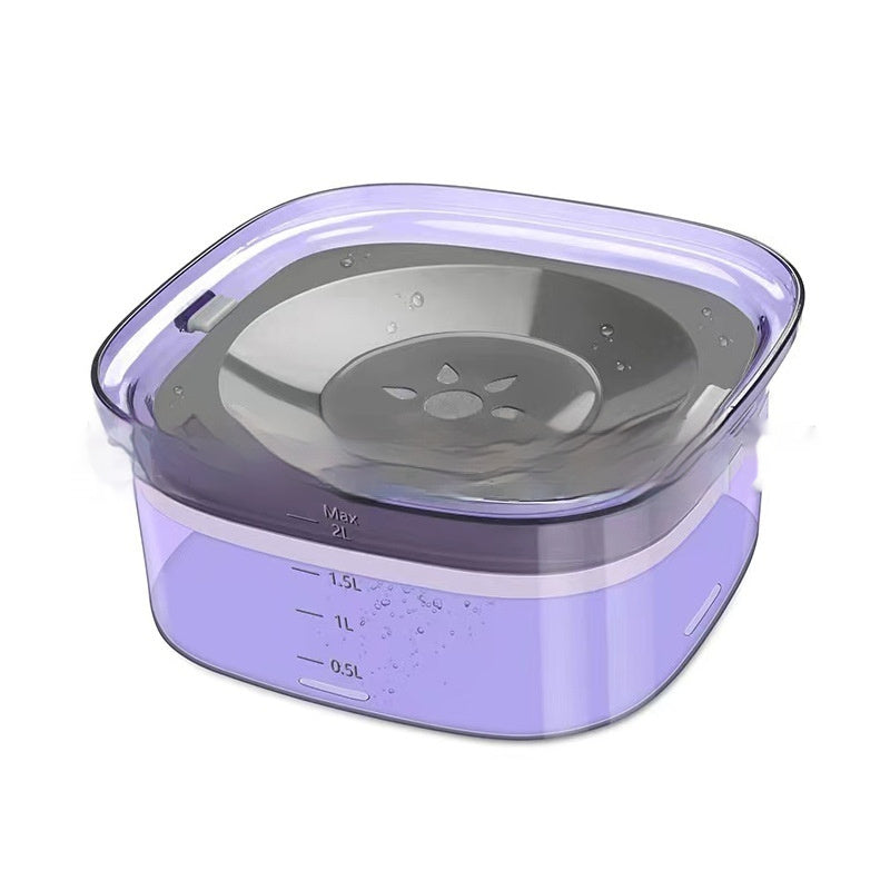 Large Spill-Proof Dog Water Bowl with Visible Water Level - Dogline Supply