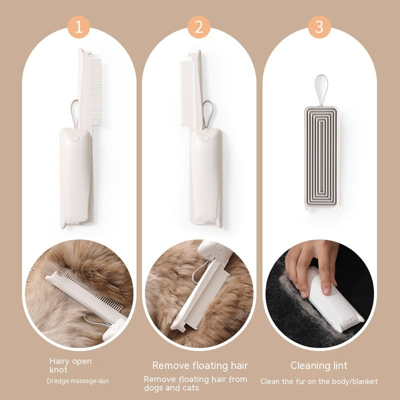 Pet Hair Removal Brush for Cats & Dogs Grooming Tool - Dogline Supply