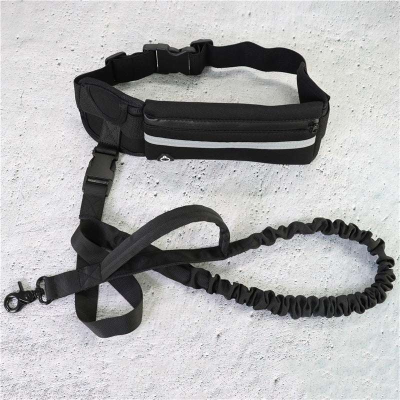 Hands-Free Dog Leash with Bungee, Phone Pocket & Bottle Holder - Dogline Supply