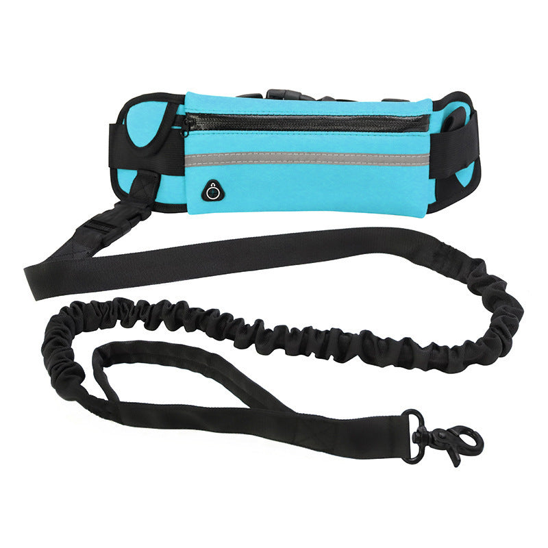 Hands-Free Dog Leash with Bungee, Phone Pocket & Bottle Holder - Dogline Supply