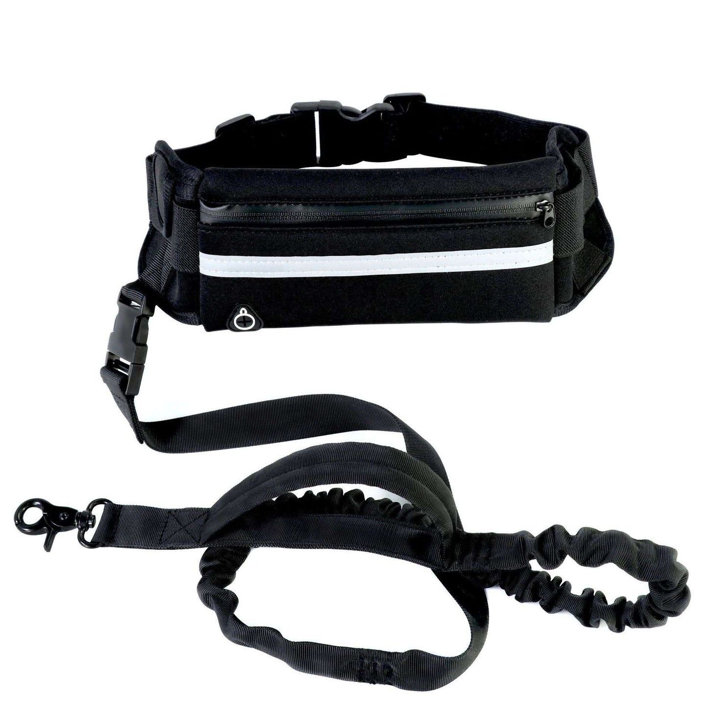 Hands-Free Dog Leash with Bungee, Phone Pocket & Bottle Holder - Dogline Supply