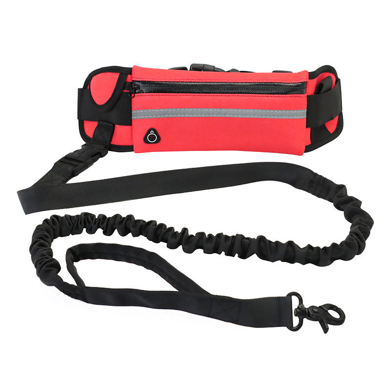 Hands-Free Dog Leash with Bungee, Phone Pocket & Bottle Holder - Dogline Supply