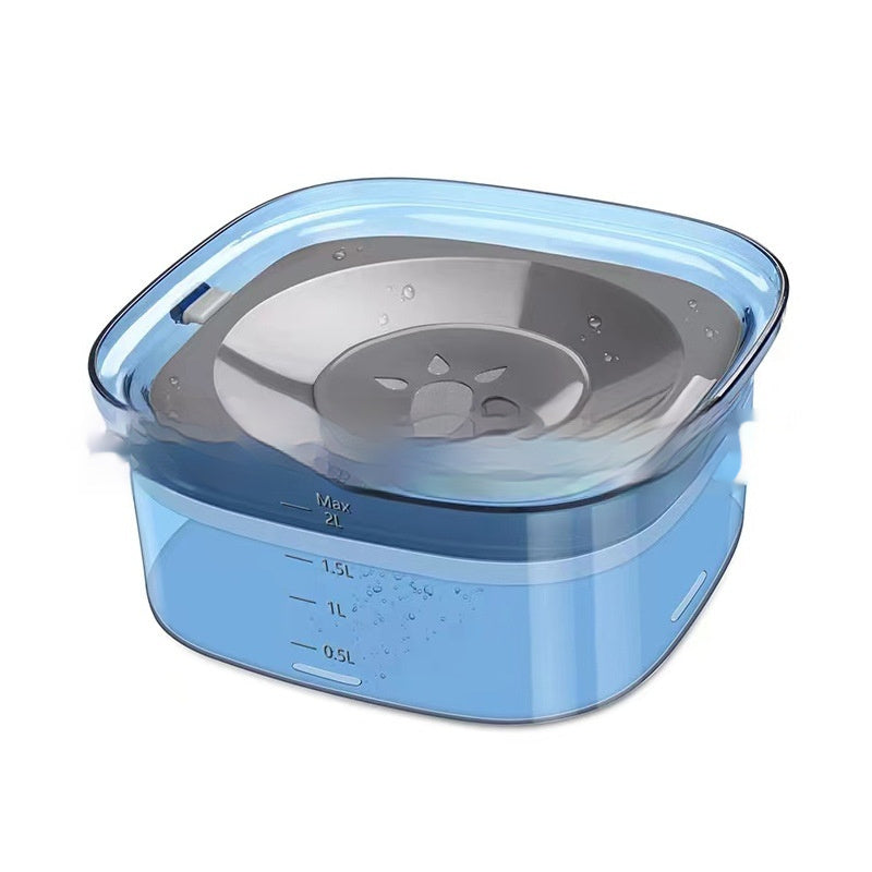 Large Spill-Proof Dog Water Bowl with Visible Water Level - Dogline Supply