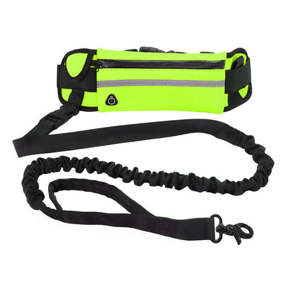 Hands-Free Dog Leash with Bungee, Phone Pocket & Bottle Holder - Dogline Supply