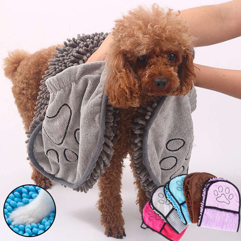 Super Absorbent Quick-Dry Pet Bath Towel for Dogs & Cats - Dogline Supply