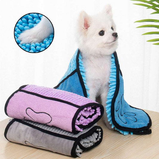 Super Absorbent Quick-Dry Pet Bath Towel for Dogs & Cats - Dogline Supply