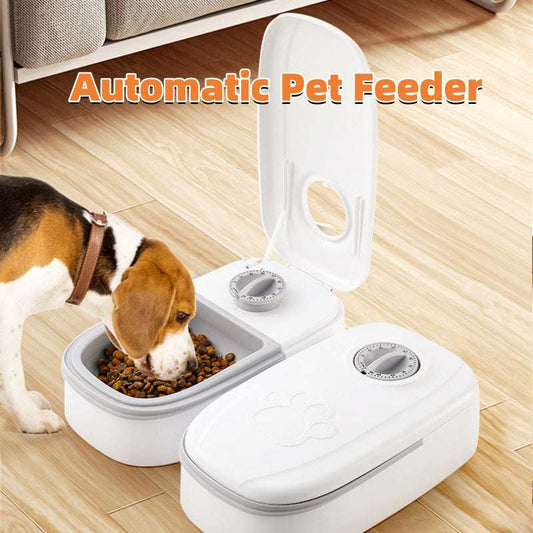 Smart Automatic Pet Feeder with Timer & Stainless Steel Bowl - Dogline Supply